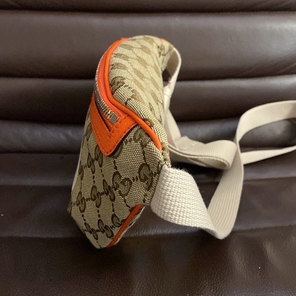 The North Face x Gucci limited edition GG supreme logo monogram waist bag NEW - Picture 4 of 6